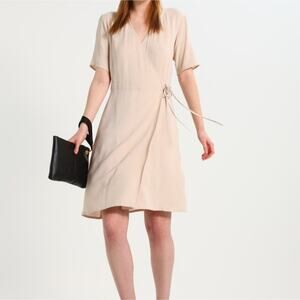 mbyM Heidel Wrap Dress Gold Beige S